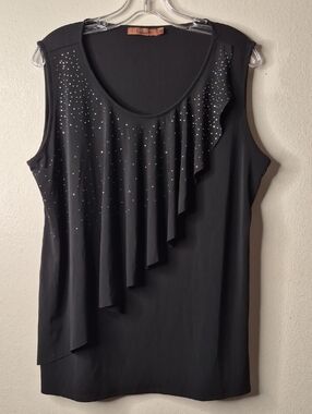Belldini Black Stretch Knit Top